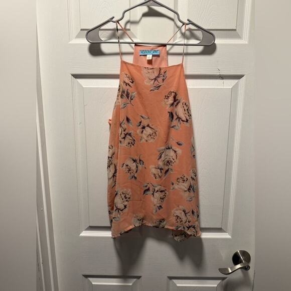 Source Unknown Tops - Boutique Plush Pink Floral Blouse Large